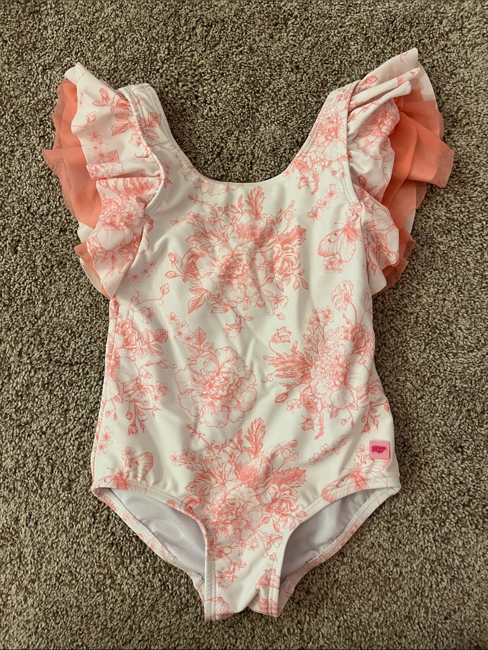 RuffleButts Butterfly Sleeve One Piece